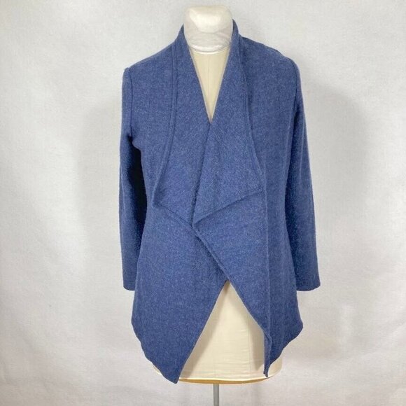 Chico's Open 100% Wool Cardigan Cozy Winter Boho Grandma Core Academia - Picture 1 of 8